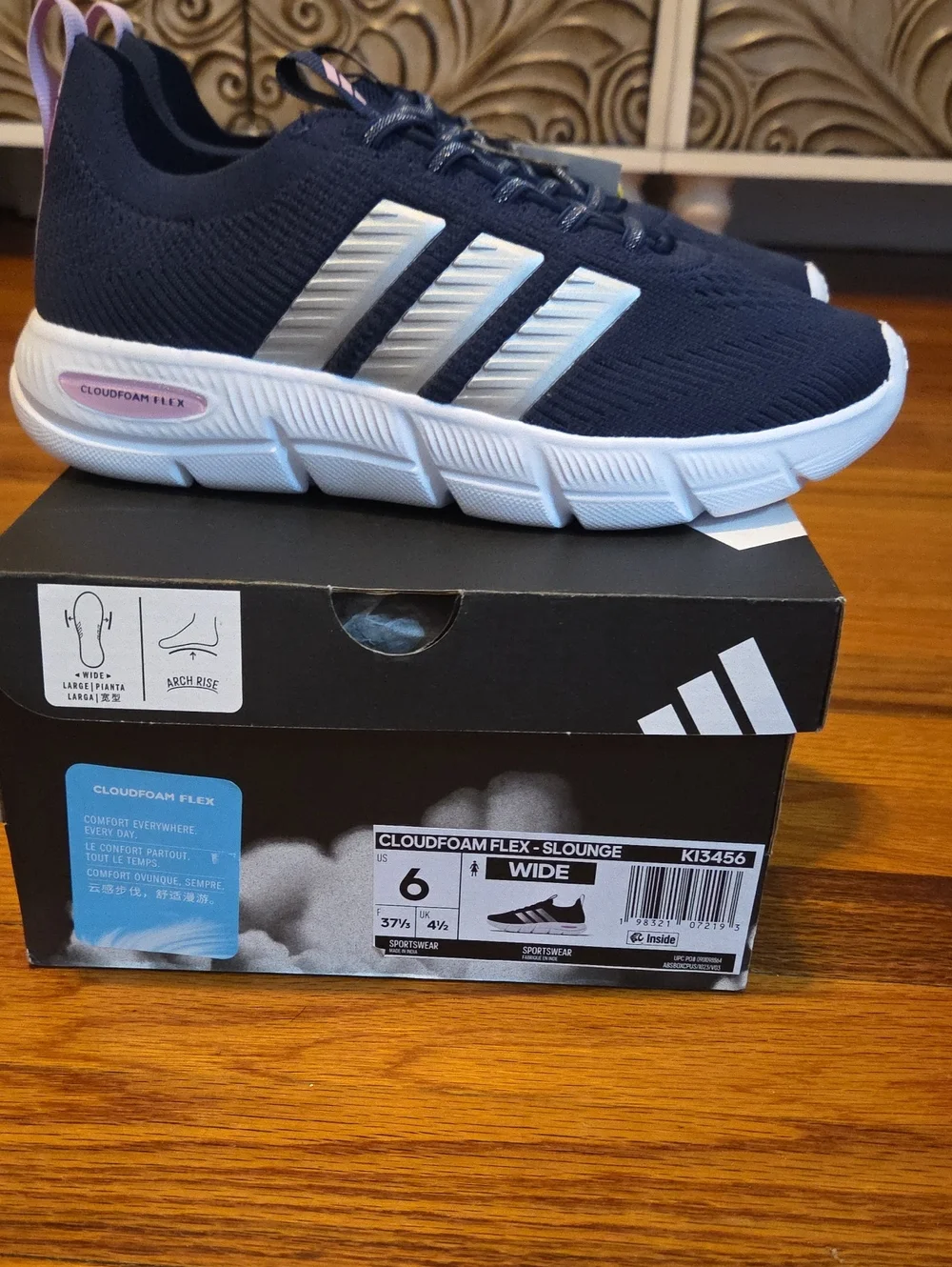 adidas Wide Fit Arch Rise Support Cloudfoam Flex - Slounge